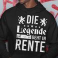 Die Legende Geht In Rentner The Legend Goes Kapuzenpullover Lustige Geschenke