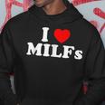 Divertente Amo Milfs I Cuore Milfs Felpa con cappuccio Regalos divertidos