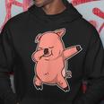 Divertente Dabbing Pig Regalo Dab Maiale Felpa con cappuccio Regalos divertidos