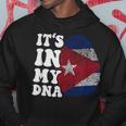 Divertente È Nel Mio Dna Bandiera Cuba Impronta Digitale Felpa con cappuccio Regalos divertidos