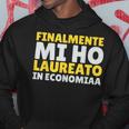 Divertente Laurea Economia Finalmente Mi Ho Laureato Uomo Felpa con cappuccio Regalos divertidos
