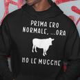 Divertente Mucca Fattoria Agricoltore Ora Ho Le Mucche Felpa con cappuccio Regalos divertidos
