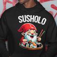Divertente Nano Susholo Amante Del Sushi Kawaii Giapponese Felpa con cappuccio Regalos divertidos