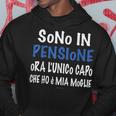 Divertenti Frasi Regalo Per Il Pensionato In Pensione Felpa con cappuccio Regalos divertidos