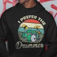 Divertido Rock Music Band Drum Player Retrointage Sudadera Regalos divertidos