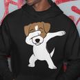 Donna Dabbing Jack Russell Terrier Con Collo A Felpa con cappuccio Regalos divertidos