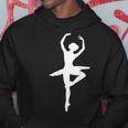 Donna Danza Ballerina Regalo Silhouette Donna Bambina Felpa con cappuccio Regalos divertidos