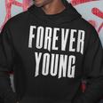 Donna Forever Young Palestra Motivazionale Con Sportivo Con Collo A Felpa con cappuccio Regalos divertidos