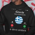 Donna Grecia Sta Chiamando E Devo Andare Grecia Con Collo A Felpa con cappuccio Regalos divertidos