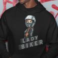 Donna Lady Biker Per Un Motociclista Felpa con cappuccio Regalos divertidos