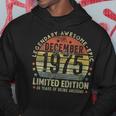Donna Legend Since December 1975 Retro 49Th Birthday Made In 1975 Con Collo A Felpa con cappuccio Regalos divertidos