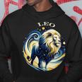 Donna Segno Di Nascita Del Leone Oroscopo Segno Zodiacale Leone Con Collo A Felpa con cappuccio Regalos divertidos