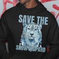 Donna Snow Leopards Animal Rights Activists Save The Snow Leopard Con Collo A Felpa con cappuccio Regalos divertidos