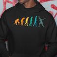 Donna Tennis Player Human Evolution Tennis Con Collo A Felpa con cappuccio Regalos divertidos
