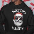 Don't Stop Believing Santa Claus Christmas Boys Hoodie Funny Gifts