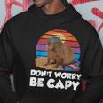 Don't Worry Be Capy Retrò Capybara Felpa con cappuccio Regalos divertidos