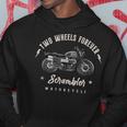 Due Ruote Per Sempre Scrambler Moto Felpa con cappuccio Regalos divertidos