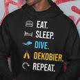 Eat Sleep Dive Dekobier Repeat Diving Kapuzenpullover Lustige Geschenke