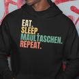 Eat Sleep Muzzle Repeat Kapuzenpullover Lustige Geschenke