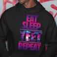 Eat Sleep Yeet Repeat Vintage Yeet Apparel Hoodie Funny Gifts