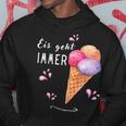 Eis Geht Immer Eisparele Eiscafe Du Liebst Eiscreme Eispar Kapuzenpullover Lustige Geschenke