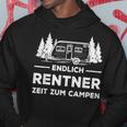 Endlich Rentner Zeit Zum CampingRetirement Camping Kapuzenpullover Lustige Geschenke