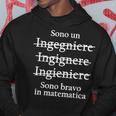 Engineering I Divertente Ingegnere Sono Bravo In Matematica Felpa con cappuccio Regalos divertidos