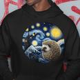Erizo Animalan Gogh Erizo Sudadera Regalos divertidos
