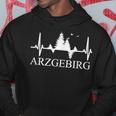 Erzgebirge Heartbeat Forest Motif Arzgebirg Für Erzgebirger Kapuzenpullover Lustige Geschenke