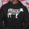 With Farmers Cow & Landwirt Yes Ich Rede Mit Kühen Kapuzenpullover Lustige Geschenke