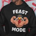 Feast Mode On Turkey Muscle Thanksgiving Family Dinner Hoodie Unique Gifts