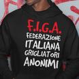 FIGA Scritte Divertenti Regalo Grigliatori Anonimi Felpa con cappuccio Regalos divertidos