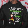 Football Dabbing Boy 12Th Birthday Ich Bin 12 Jahre Kapuzenpullover Lustige Geschenke