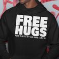 Free Hugs And A Kiss If You Are Lucky Hug Felpa con cappuccio Regalos divertidos