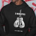 3 Minutes Is A Long Time Boxe Kickboxing Boxer Felpa con cappuccio Regalos divertidos