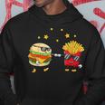 Burger And Pommes Friends Cheeseburger Hamburger Kapuzenpullover Lustige Geschenke