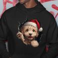 Poodle Dog Owner Dog Christmas Hat Kapuzenpullover Lustige Geschenke