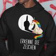 Unicorn Erkenne Die Zeichen Kapuzenpullover Lustige Geschenke