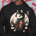 Gatto Samurai Giapponese Per Gli Amanti Dei Gatti Felpa con cappuccio Regalos divertidos