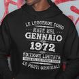 Gennaio 1972Intage Maglia 52 Compleanno Anni Uomo Donna Felpa con cappuccio Regalos divertidos