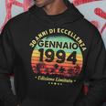 Gennaio 1994 Anni 30 Compleanno Uomo Donna 1994 Felpa con cappuccio Regalos divertidos