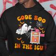 Ghost Code Boo In The Icu Nursing For Halloween Costume Hoodie Personalized Gifts
