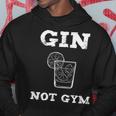 Gin Tonic Scritta Divertente Fan Gin Not Gym Felpa con cappuccio Regalos divertidos