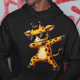 Girafe Jaune Dabbing Motif Amusant Avec Girafe Sweat à capuche Cadeaux drôles