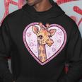 Giraffa Carina Con Cuore I Giraffa Felpa con cappuccio Regalos divertidos