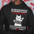 Glückwunsch Zu Deiner Flucht Neuen Job Cat S Kapuzenpullover Lustige Geschenke