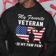 Grandpa Veterans Day My Favorite Veteran Is My Paw Paw Hoodie Personalized Gifts