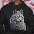 Grauer Wolf Kapuzenpullover Lustige Geschenke