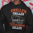 Grillen Chillen Bierchen Killen Saying S Kapuzenpullover Lustige Geschenke