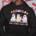 Halloween Ghouls Just Wanna Have Fun Dancing Ghost Retro Hoodie Funny Gifts